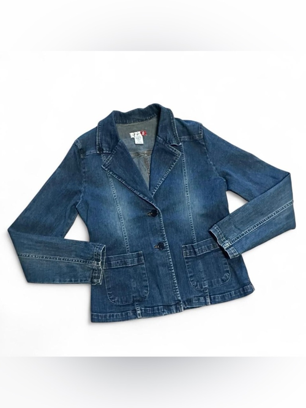 Jean Jacket with Unique Tailored Cut and Style